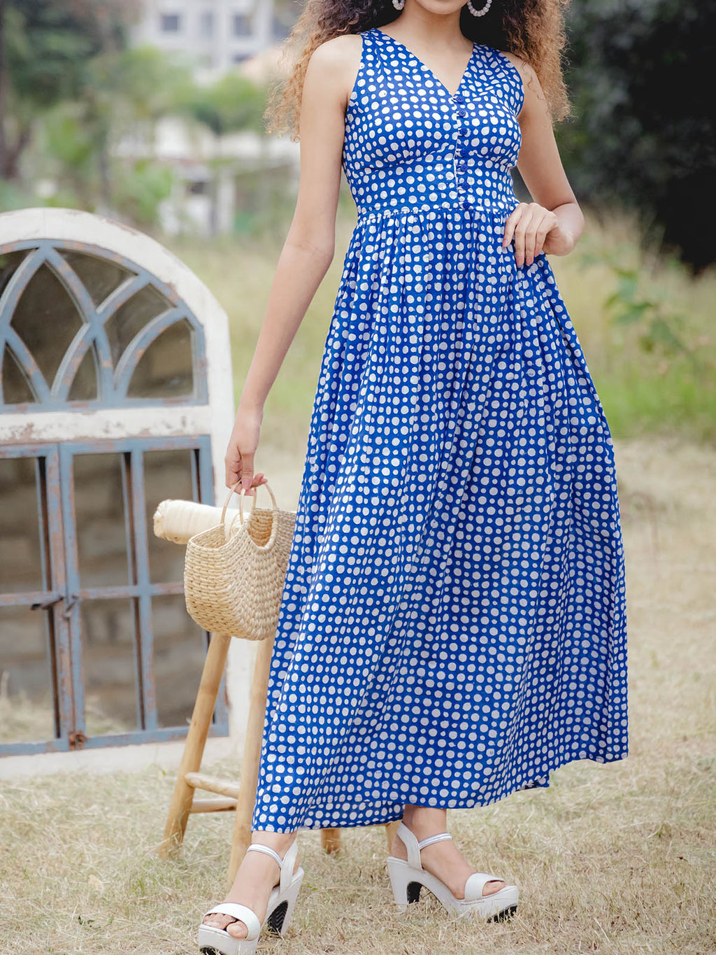 Polka Dot Maxi Dress main image 1