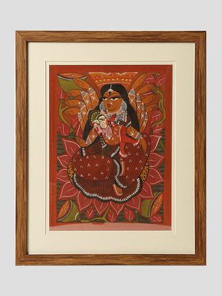 Bengal Pattachitra Ganesha's Mother ARAVALI