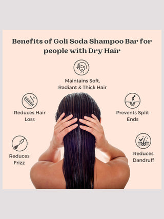 Goli Soda All Natural Probiotics Shampoo Bar for Dry Hair Pack  Of Three Goli Soda