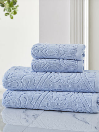 Daydream Towel Set - Set Of 2 Bath 2 Hand blue Houmn