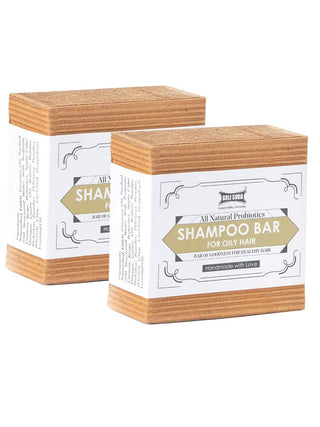 Goli Soda All Natural Probiotics Shampoo Bar for Oily Hair Pack Of Two Goli Soda