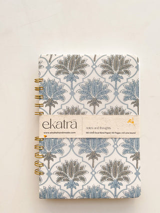 Handcrafted Sustainable A5 Wire Bound Paper Journal Ekatra