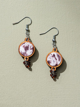 Handcrafted Danglers Brown Whe