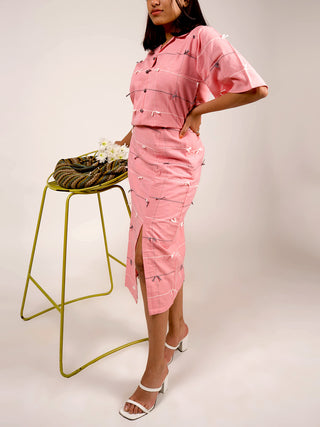 Knotty Skirts Loungewear Pink Tari The Loom Theory