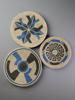 Folk Art Handcrafted Sabai Wall Plate Purulia Sabai