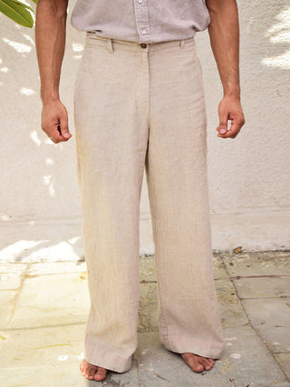 Linen Trousers Raw Sonica Sarna