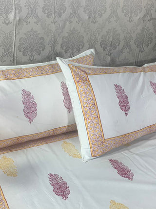 TRIBAL MOTIF Jaal Design Block Printed Bed Sheet Alankaran Designs