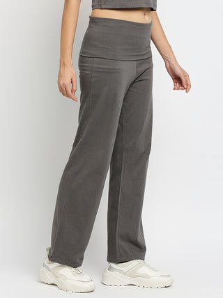 Roll Top Pant - Grey Solid Effy