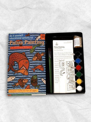 DIY Educational Colouring Kit - Patua Painting of West Bengal for Young Artists (5 Years +) Potli