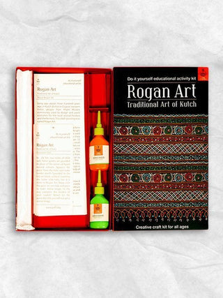 DIY Educational Colouring Kit - Rogan Art of Kutch for Young Artists (5 Years +) Potli