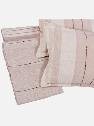 Ombre Stripe Play Bedding Set Bedcover And Two Pillow Covers Beige The Greige Warp
