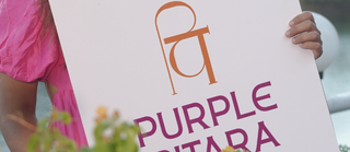 Purple Pitara Flourish