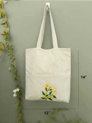 Canvas Off White Tote bag