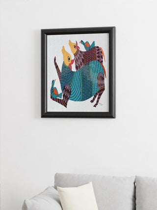 Nandi Gond Art Painting -Unframed Kailash Pradhan