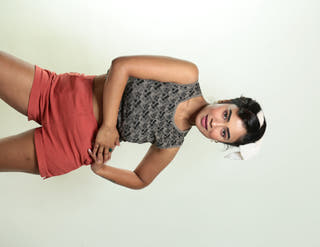 Checkered Crop Top Grey Wear Equal