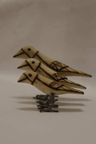 Dove Handmade Wooden Birds Set Of 3 Multi Veersingh Wooden Products