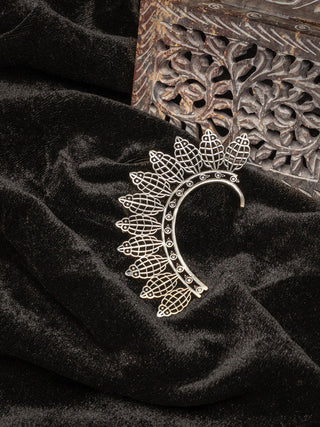 Handcrafted Silver plated Earcuff Tribal Look