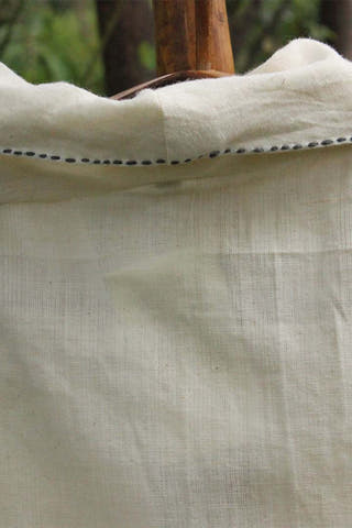 Organic Cotton Natural color millet crop top Multi Porgai