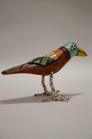 Ram Chirayya Handmade Wooden Birds Set Of 2 Multi Veersingh Wooden Products