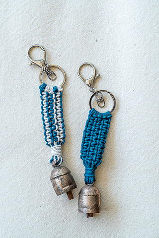 Aria Striped Keyrings set of 2 One 'O' Eight Knots
