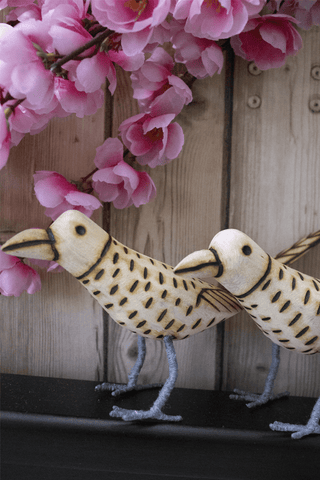 Chirayya Handmade Wooden Birds Set Of 2 Multi Veersingh Wooden Products