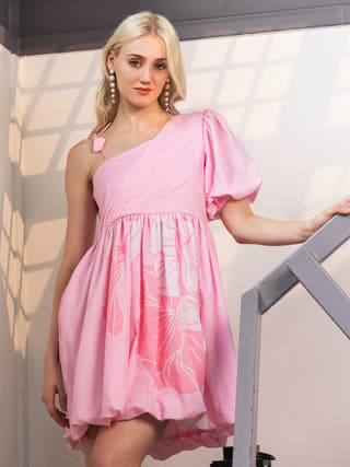 Blossom Blush Fit & Flare Mini Dress