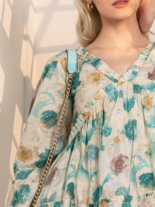 Teal Temptation A-Line Midi Dress