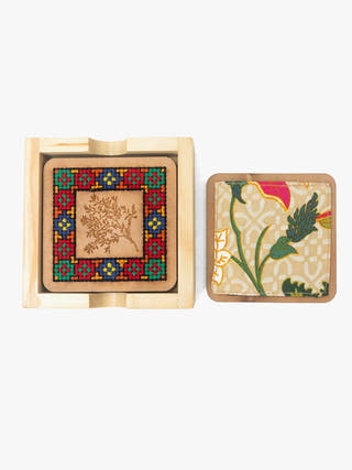 Zig Zag Coaster Blue