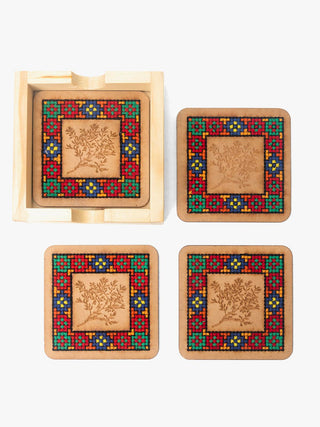  - Material Coaster sets in  color