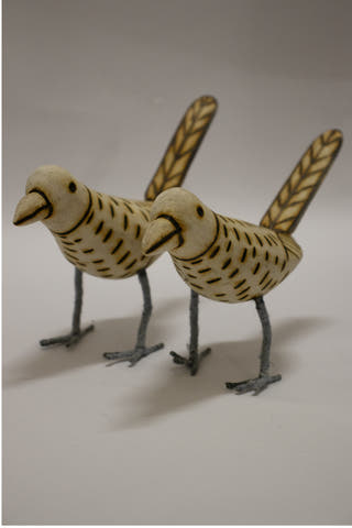Chirayya Handmade Wooden Birds Set Of 2 Multi Veersingh Wooden Products
