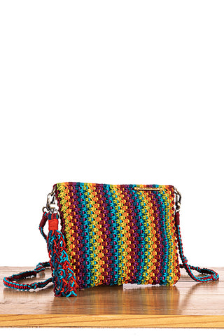 Gardenia Blended Hand Knotted Sling Bag Multi Color One 'O' Eight Knots