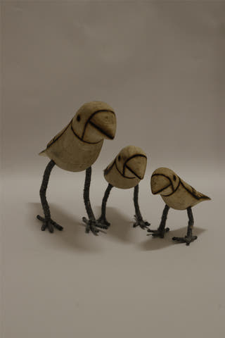 Dove Handmade Wooden Birds Set Of 3 Multi Veersingh Wooden Products