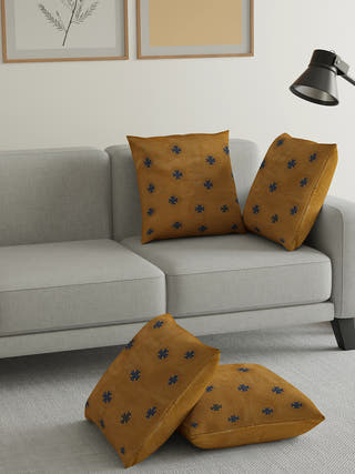 Kasuti Embroidered Cushion Cover Green Kai Krafts