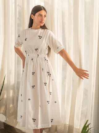Indigo Three Tier Dress