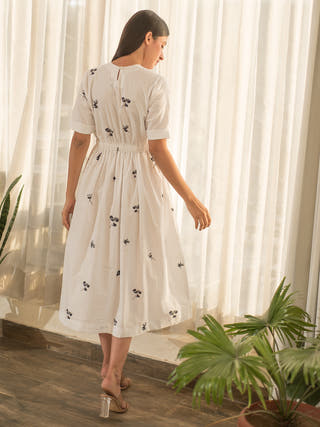 Indigo Three Tier Dress