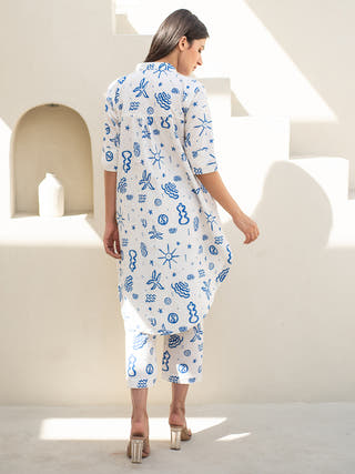 Doodle Print Tunic with Pant