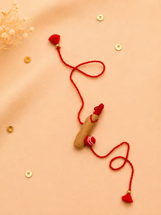 Hand Embroidered Bat & Ball Rakhi
