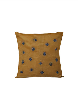 Kasuti Embroidered Cushion Cover Green Kai Krafts