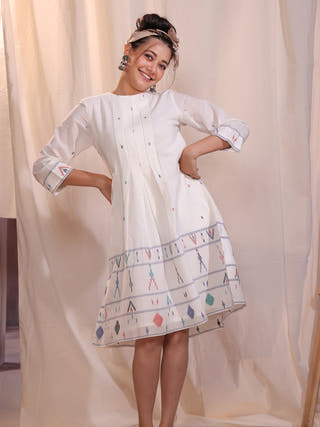 Mosaic Jamdani Dress