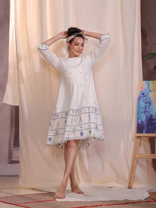 Mosaic Jamdani Dress