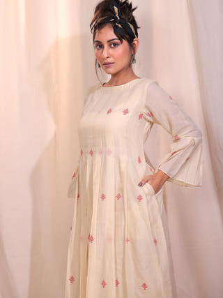 Redwood Jamdani Dress