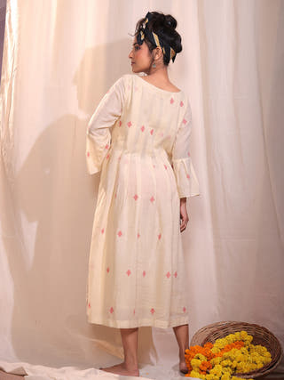 Redwood Jamdani Dress