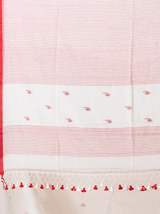 Rohini - Pure Cotton Saree With Jamdani Motifs Without Blouse Piece