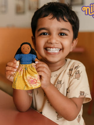 Nilah's Younger Sister Malar Girl Doll in Classic Yellow