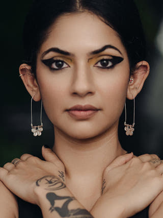 Tarkashi Loop Earrings