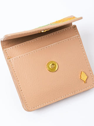 Lana Vegan Leather Cardholder Almond