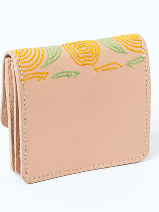 Lana Vegan Leather Cardholder Almond