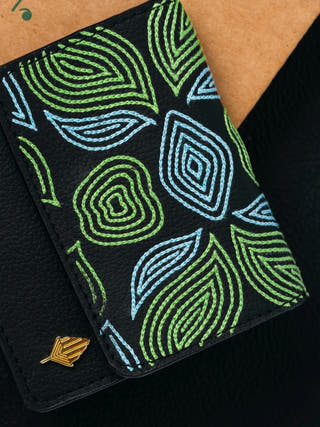 Lana Vegan Leather Cardholder Black