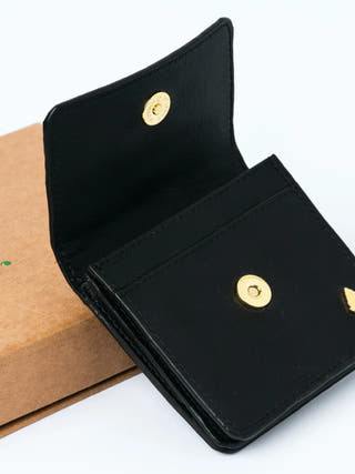 Lana Vegan Leather Cardholder Black