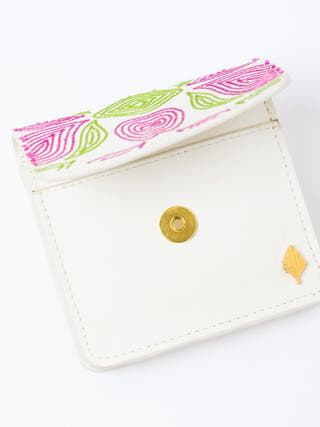 Lana Vegan Leather Cardholder White